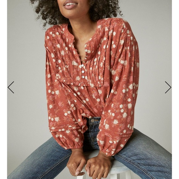 LUCKY BRAND BLOUSE. Size- XL - Picture 5 of 14